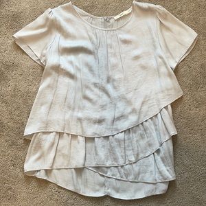 Hazel silver blouse
